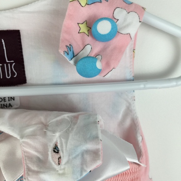 Smocked Unicorn Romper 6-12M - Picture 5 of 13